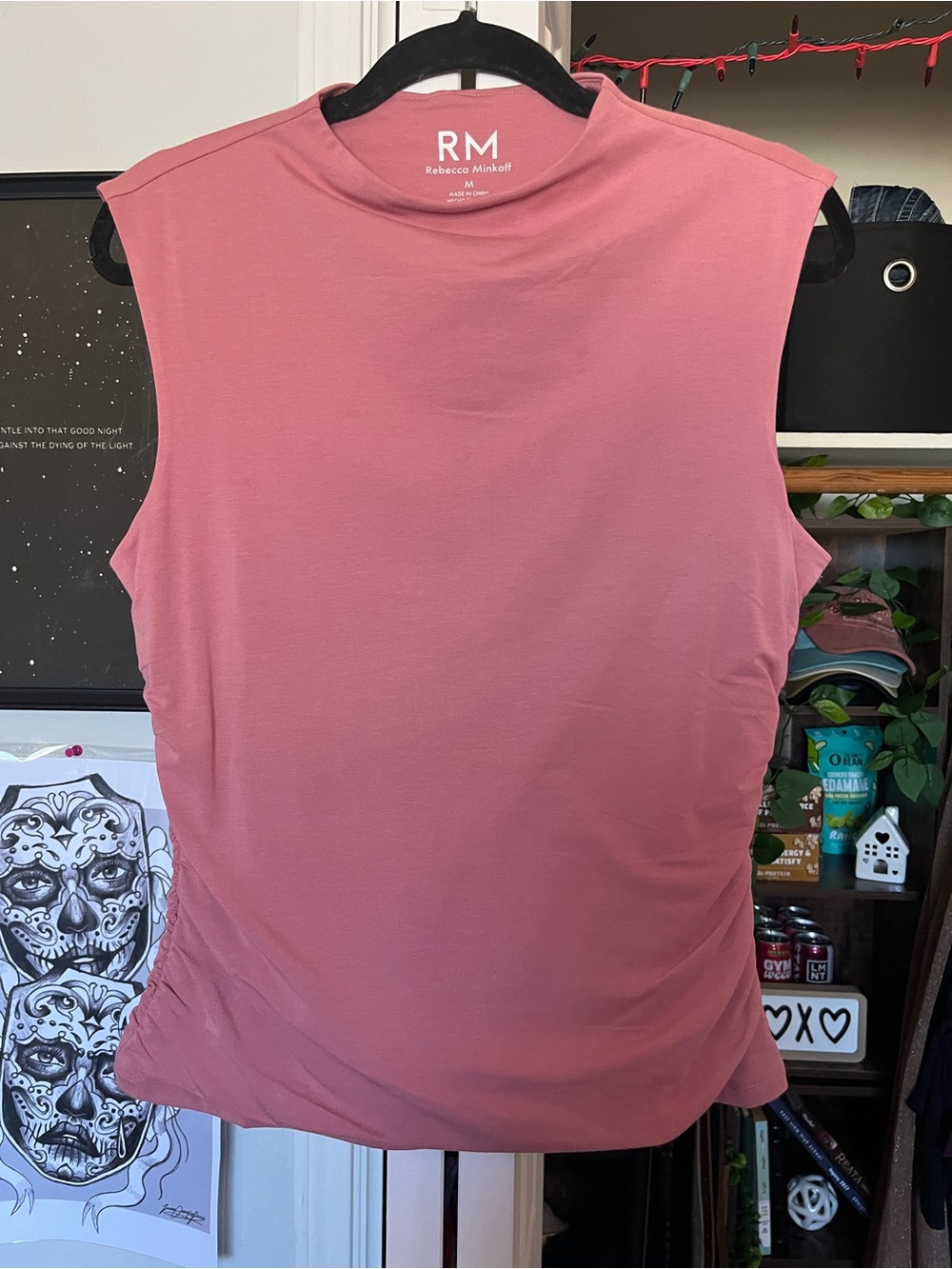 RM by Rebecca Minkoff Dusty Rose Sleeveless Top in Women’s size Medium